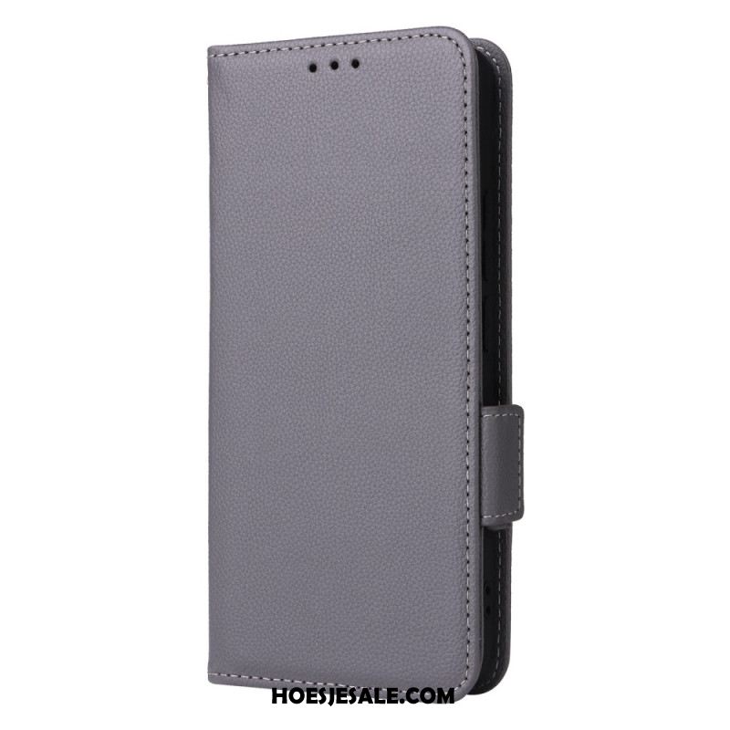 Folio-hoesje Xiaomi Redmi Note 13 4g Telefoonhoesje Leren Stijl Met Riem