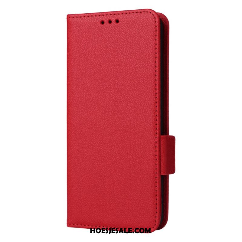 Folio-hoesje Xiaomi Redmi Note 13 4g Telefoonhoesje Leren Stijl Met Riem