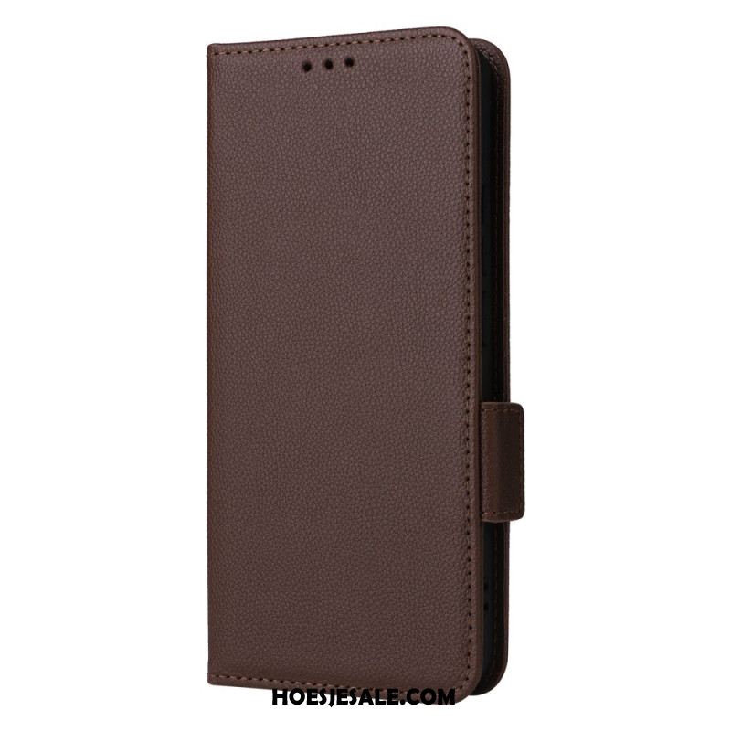 Folio-hoesje Xiaomi Redmi Note 13 4g Telefoonhoesje Leren Stijl Met Riem