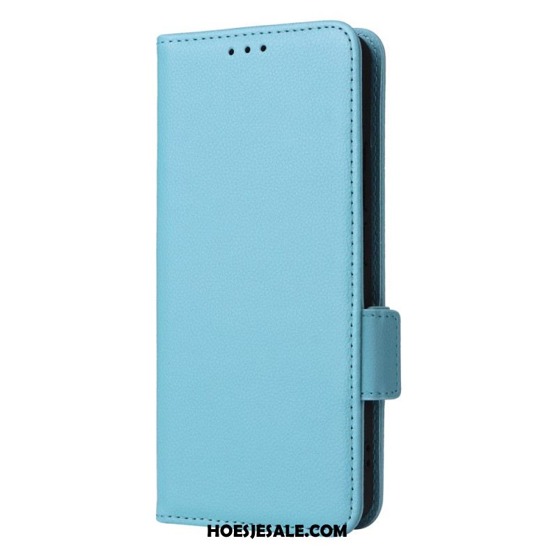 Folio-hoesje Xiaomi Redmi Note 13 4g Telefoonhoesje Leren Stijl Met Riem