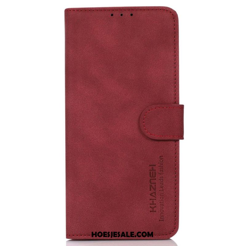 Folio-hoesje Xiaomi Redmi Note 13 4g Telefoonhoesje Retro Leerstijl Khazneh