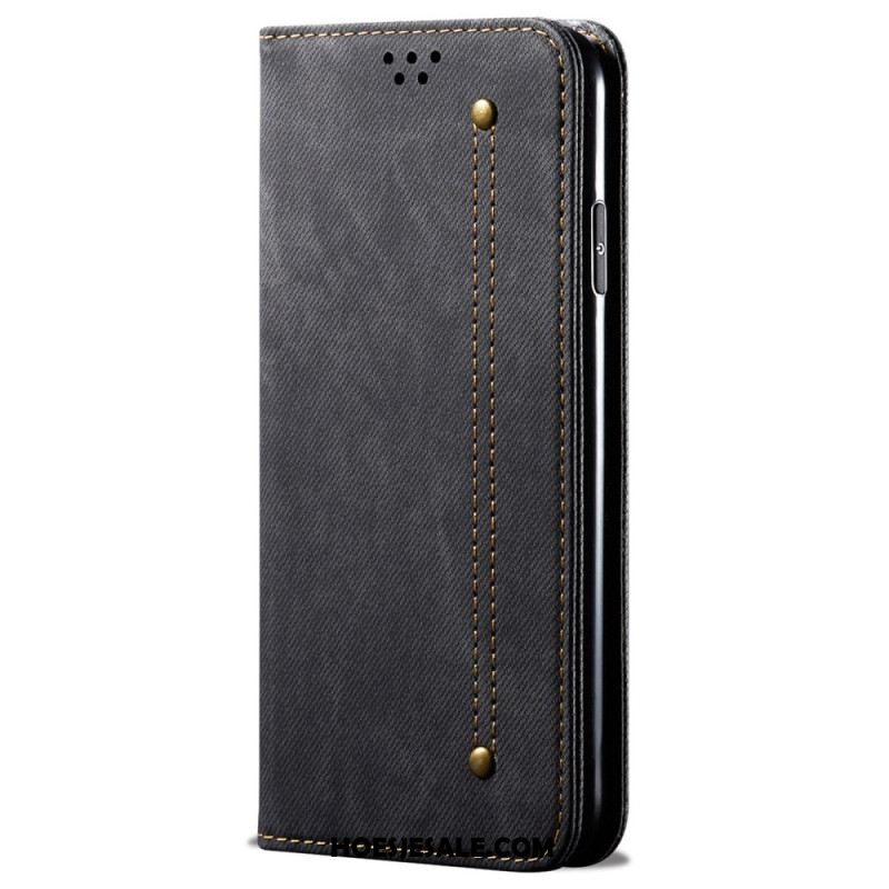 Folio-hoesje Xiaomi Redmi Note 13 5g Jeansstof Bescherming Hoesje