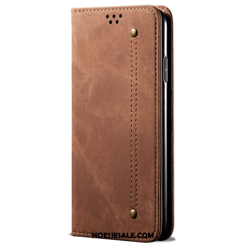 Folio-hoesje Xiaomi Redmi Note 13 5g Jeansstof Bescherming Hoesje