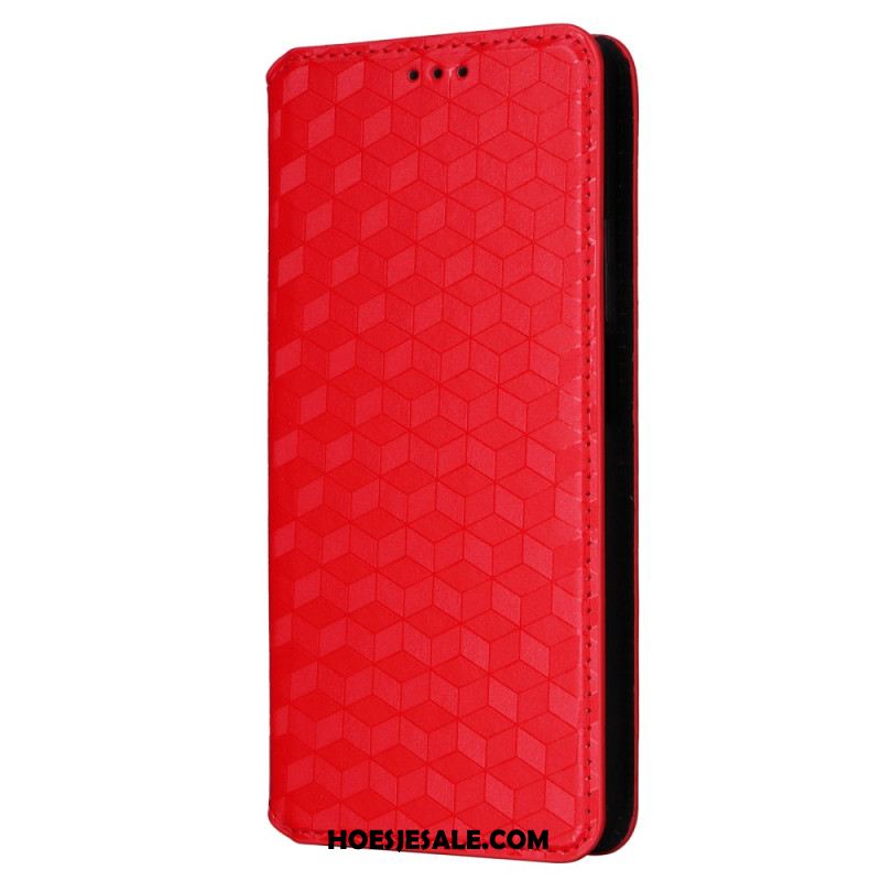 Folio-hoesje Xiaomi Redmi Note 13 Pro 4g Telefoonhoesje Ruitpatroon