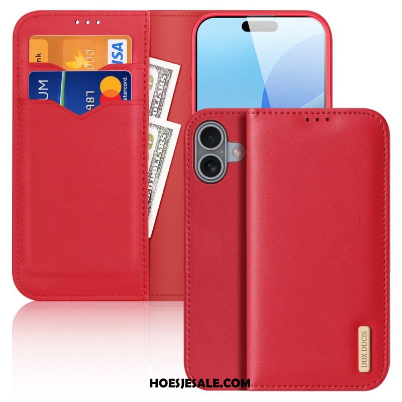 Folio-hoesje iPhone 16 Hivo Serie Dux Ducis