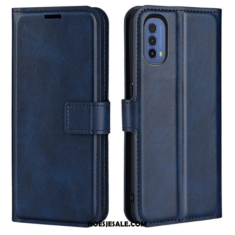 Folio-hoesje voor Moto E40 / E30 / E20 Slank Extreem Leereffect