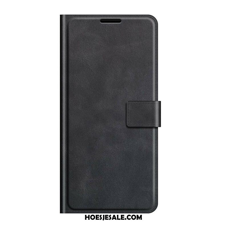 Folio-hoesje voor Oppo A16 / A16s Slank Extreem Leereffect