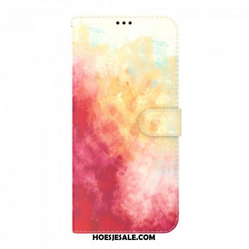 Folio-hoesje voor Oppo A54 5G / A74 5G Waterverf