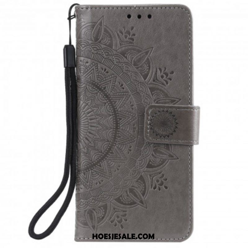 Folio-hoesje voor Oppo Reno 6 5G Zon Mandala