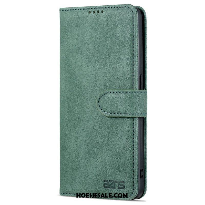 Folio-hoesje voor Oppo Reno 8 Azns Vintage Leereffect