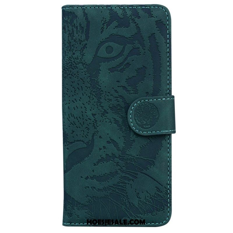 Folio-hoesje voor Samsung Galaxy A14 / A14 5G Tijger Print