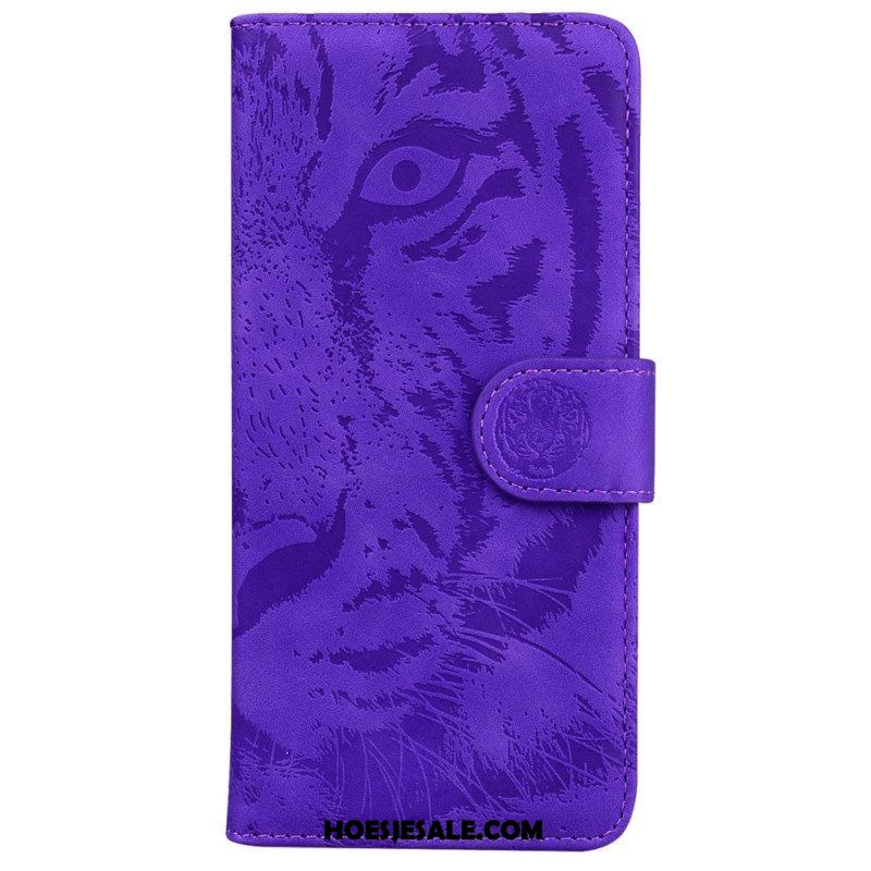 Folio-hoesje voor Samsung Galaxy A14 / A14 5G Tijger Print