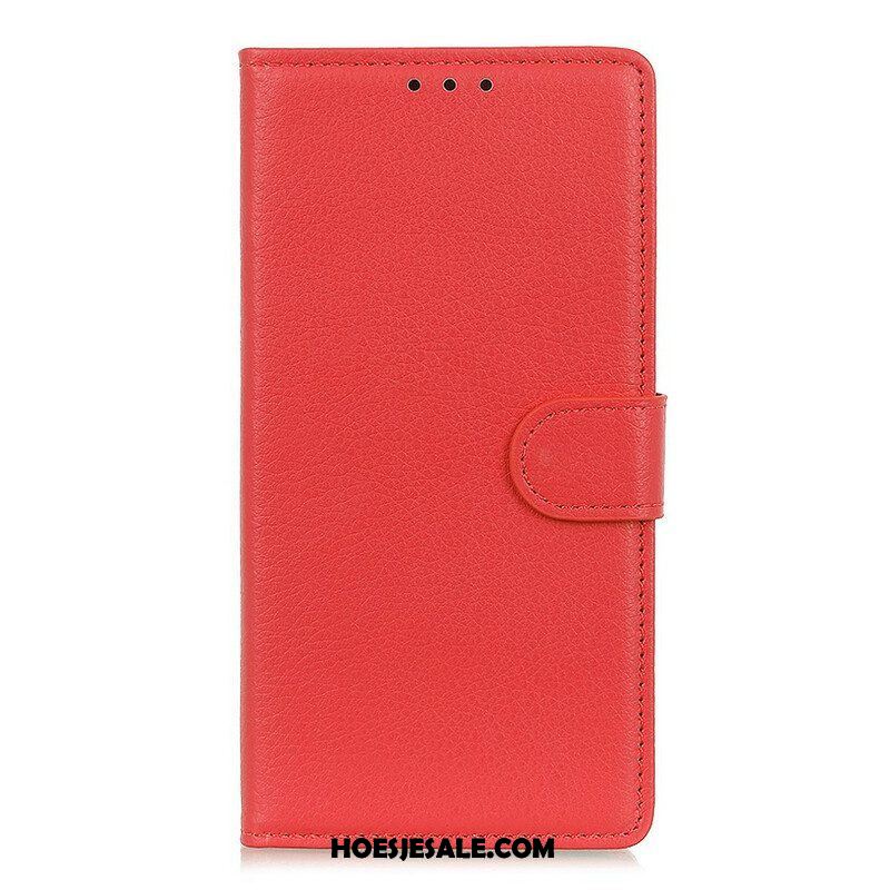 Folio-hoesje voor Samsung Galaxy A42 5G Lychee-textuur