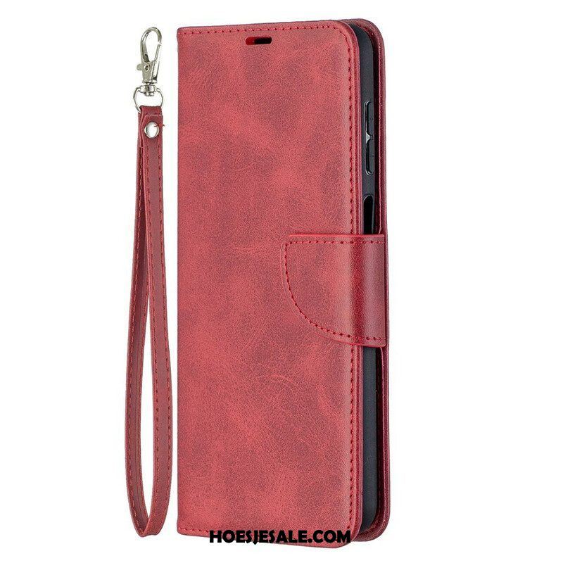 Folio-hoesje voor Samsung Galaxy M12 / A12 Flip Case Gladde Flap Schuin