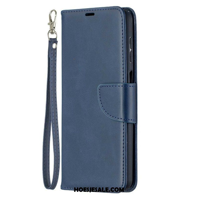 Folio-hoesje voor Samsung Galaxy M12 / A12 Flip Case Gladde Flap Schuin