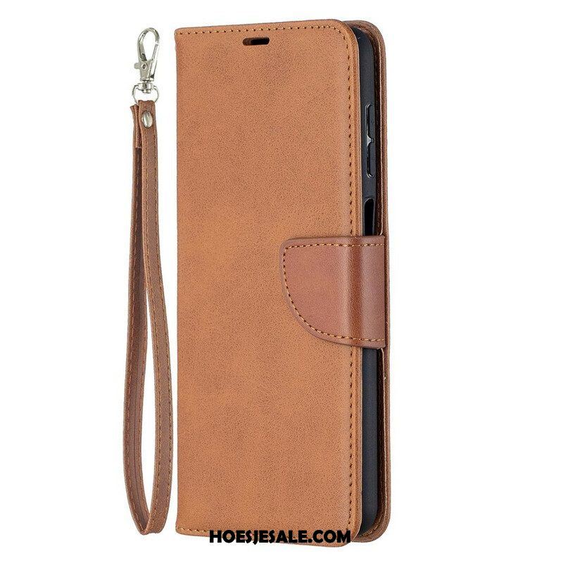 Folio-hoesje voor Samsung Galaxy M12 / A12 Flip Case Gladde Flap Schuin