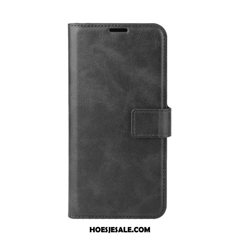 Folio-hoesje voor Samsung Galaxy M12 / A12 Geglazuurd Leereffect