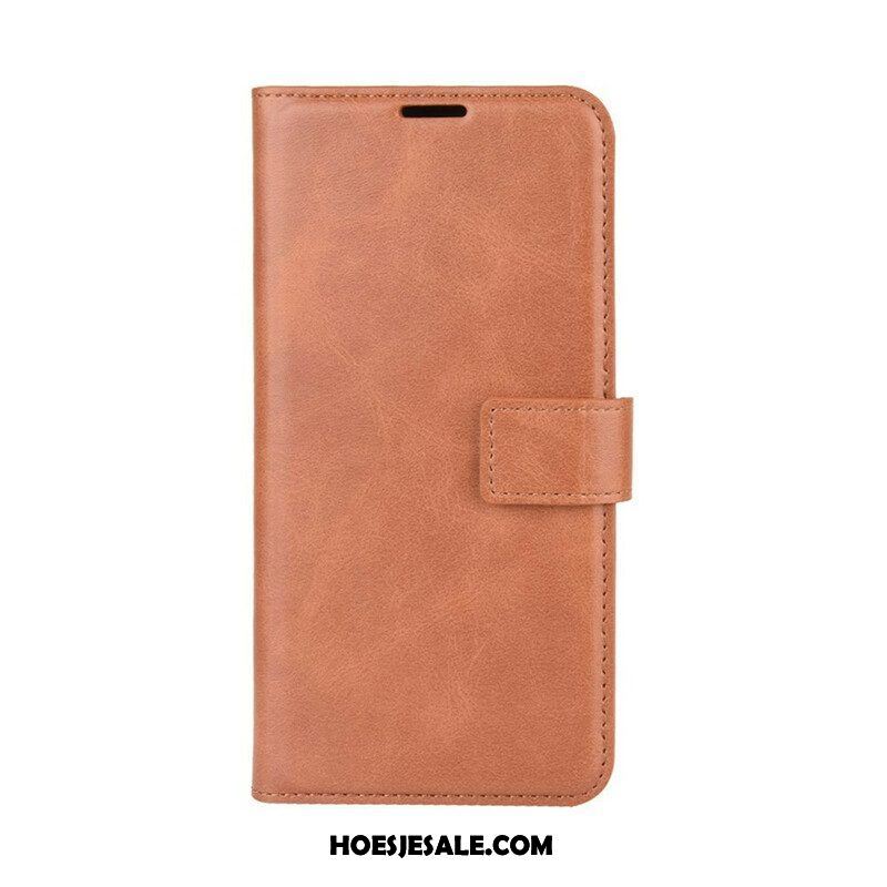 Folio-hoesje voor Samsung Galaxy M12 / A12 Geglazuurd Leereffect