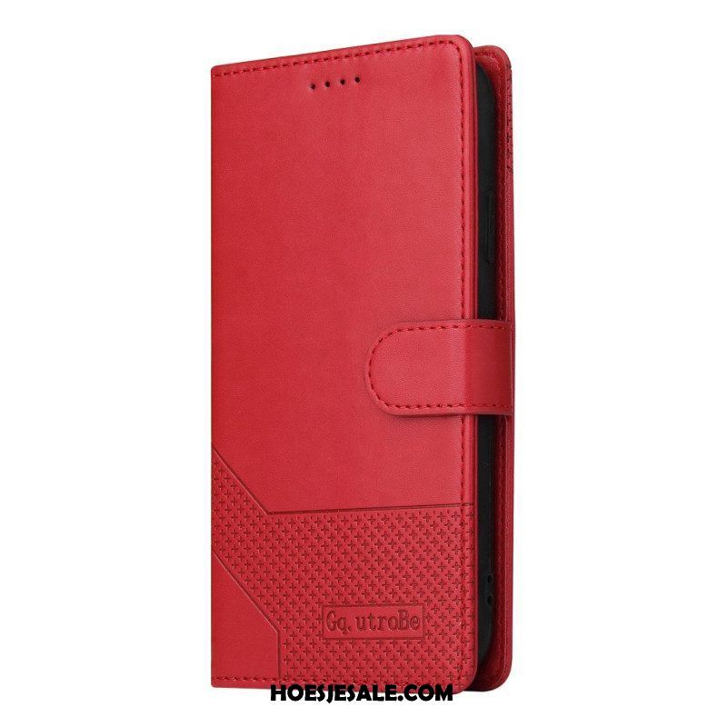 Folio-hoesje voor Samsung Galaxy M12 / A12 Ledereffect Gq.utrobe