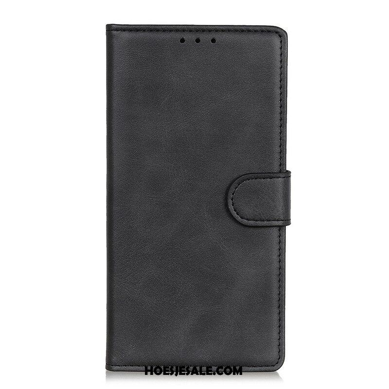 Folio-hoesje voor Samsung Galaxy M12 / A12 Retro Mat Leereffect