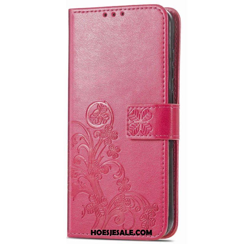 Folio-hoesje voor Samsung Galaxy M13 Bloemen Met Riem