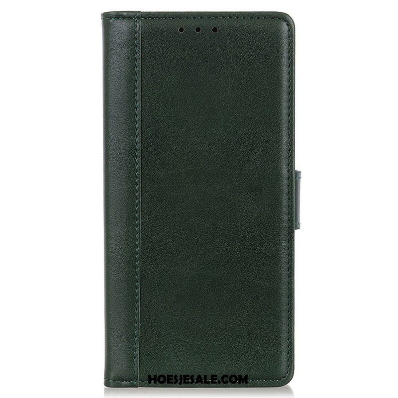 Folio-hoesje voor Samsung Galaxy M23 5G Leren Styling