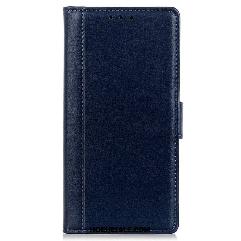 Folio-hoesje voor Samsung Galaxy M23 5G Leren Styling