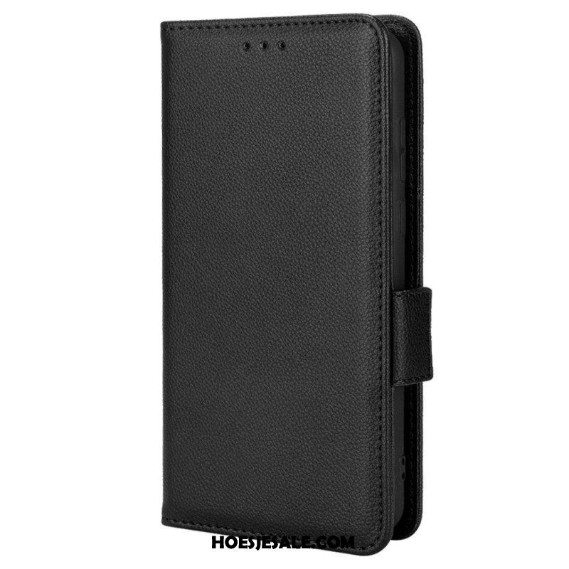 Folio-hoesje voor Samsung Galaxy M23 5G Lychee Lederen Stijl