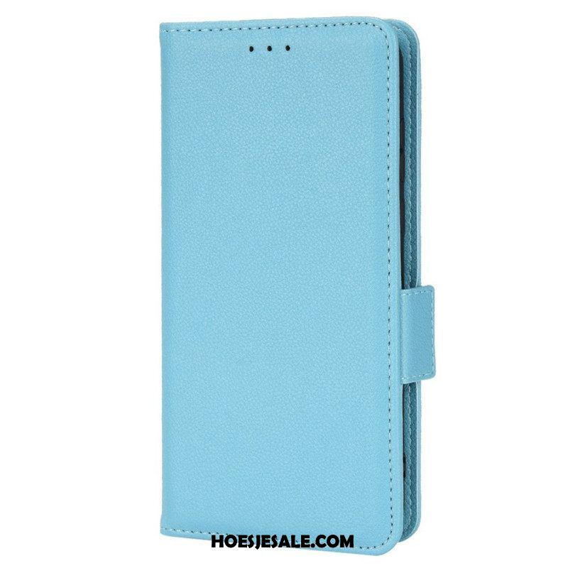 Folio-hoesje voor Samsung Galaxy M23 5G Lychee Lederen Stijl