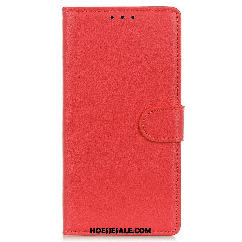 Folio-hoesje voor Samsung Galaxy M23 5G Traditionele Leerstijl