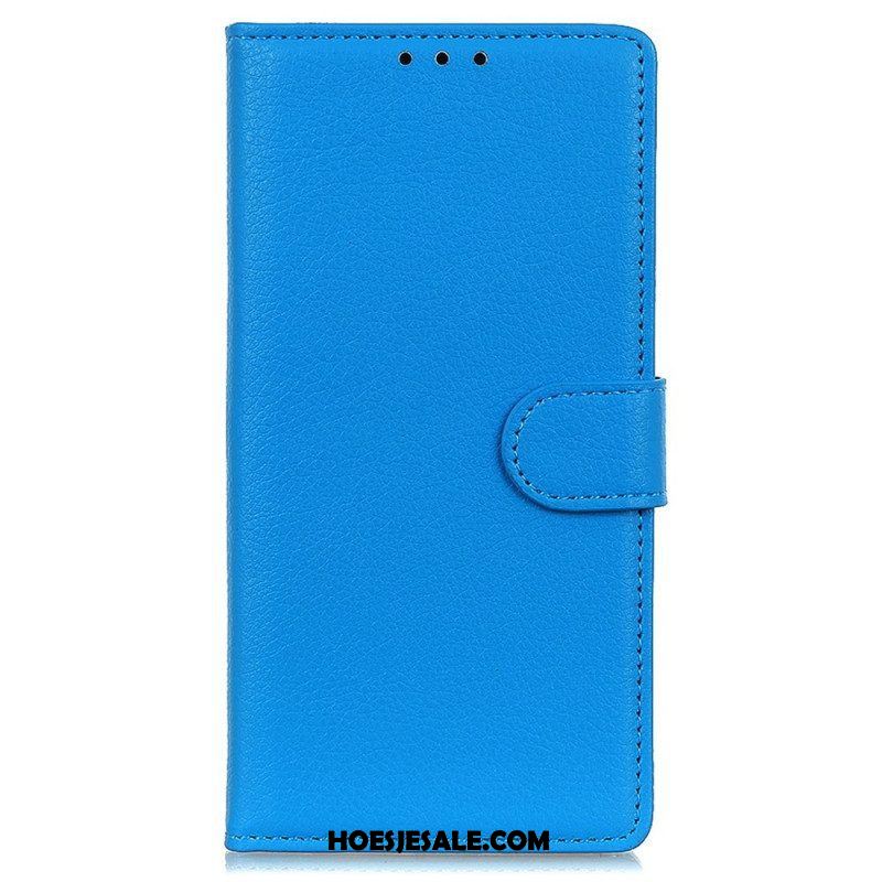 Folio-hoesje voor Samsung Galaxy M23 5G Traditionele Leerstijl