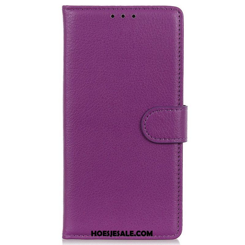 Folio-hoesje voor Samsung Galaxy M23 5G Traditionele Leerstijl