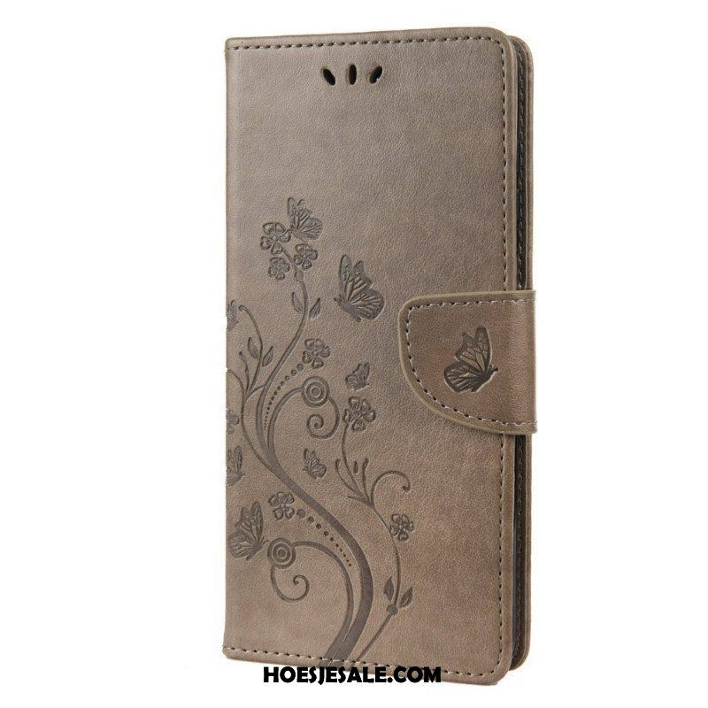 Folio-hoesje voor Samsung Galaxy M23 5G Vlinders En Bloemen