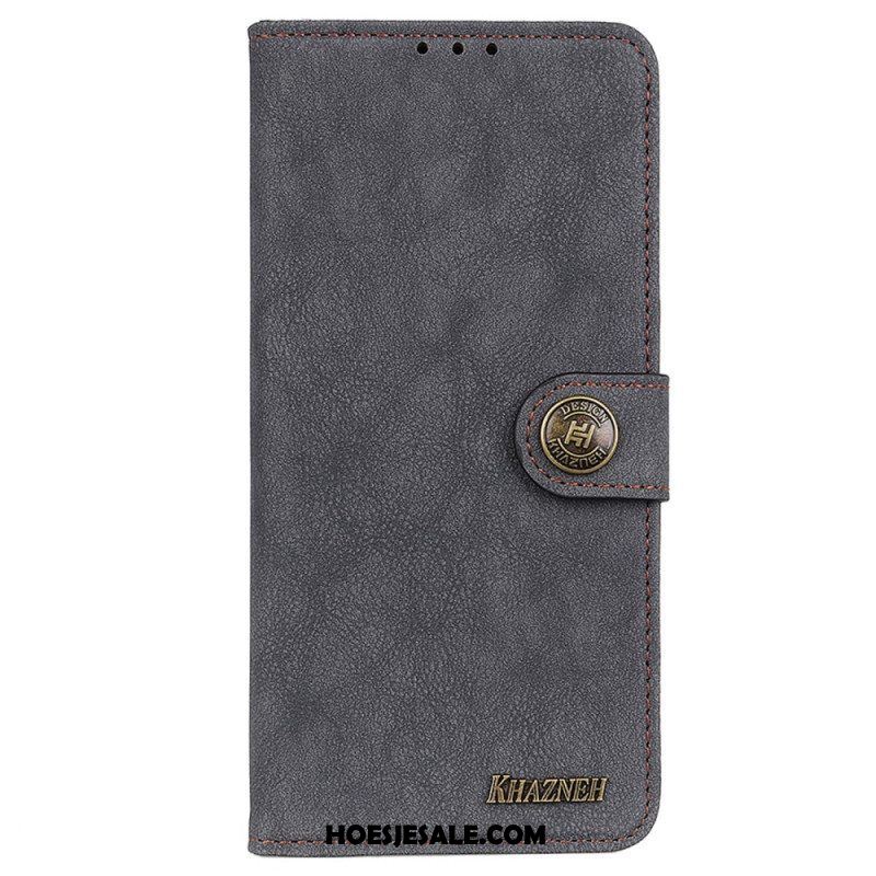 Folio-hoesje voor Samsung Galaxy M52 5G Khazneh Retro Splitleer