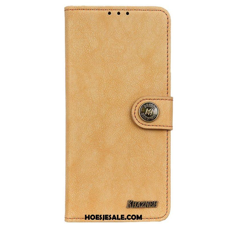 Folio-hoesje voor Samsung Galaxy M52 5G Khazneh Retro Splitleer