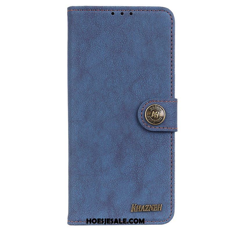 Folio-hoesje voor Samsung Galaxy M52 5G Khazneh Retro Splitleer