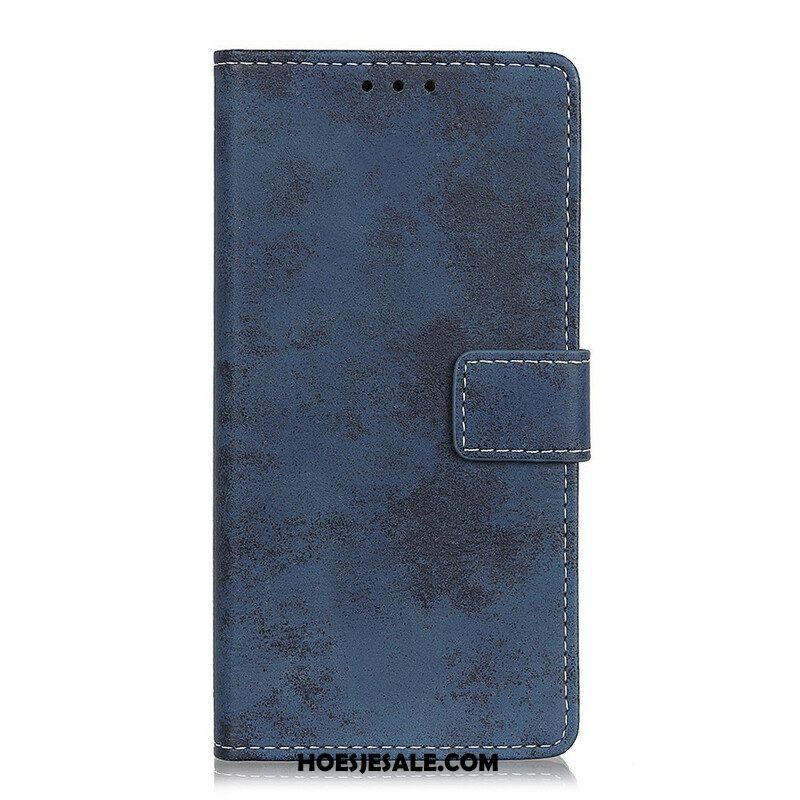 Folio-hoesje voor Samsung Galaxy S21 FE Vintage Leereffect