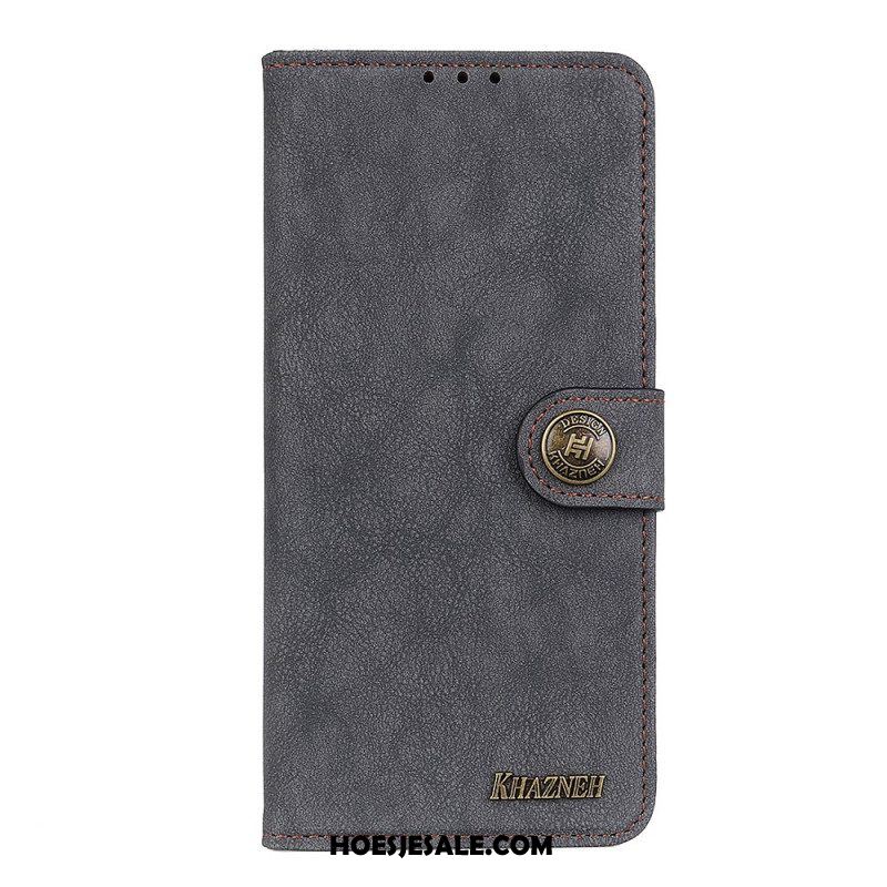 Folio-hoesje voor Samsung Galaxy S22 5G Khazneh Retro Splitleer