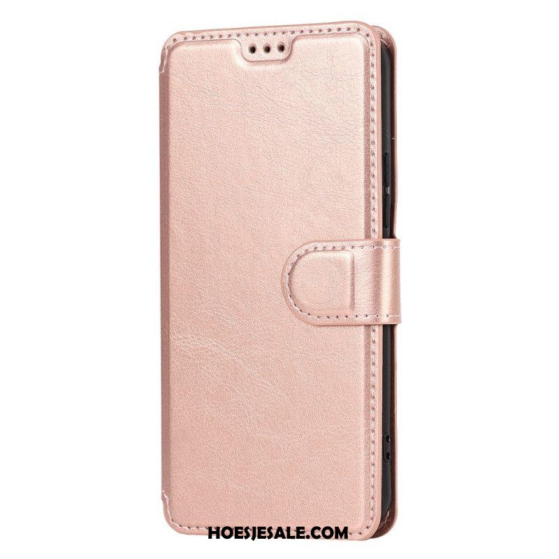 Folio-hoesje voor Samsung Galaxy S22 5G Mat Vintage Leereffect