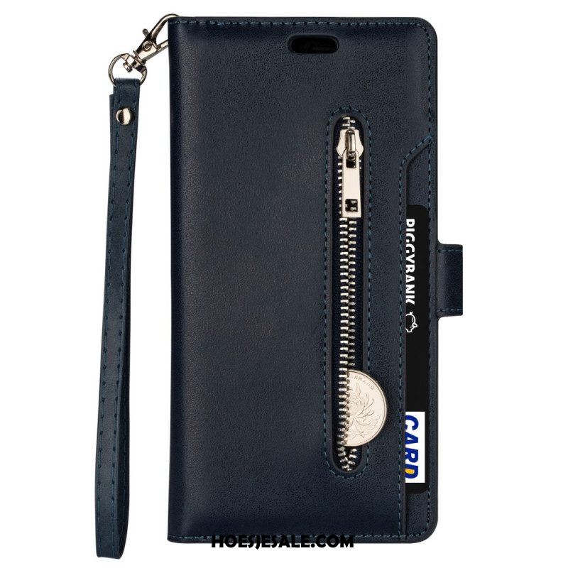 Folio-hoesje voor Samsung Galaxy S22 5G Portemonnee & Lanyard