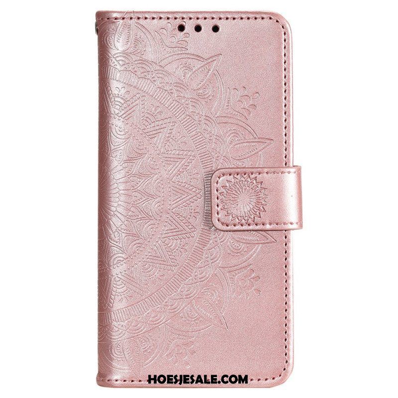 Folio-hoesje voor Samsung Galaxy S22 Plus 5G Zon Mandala