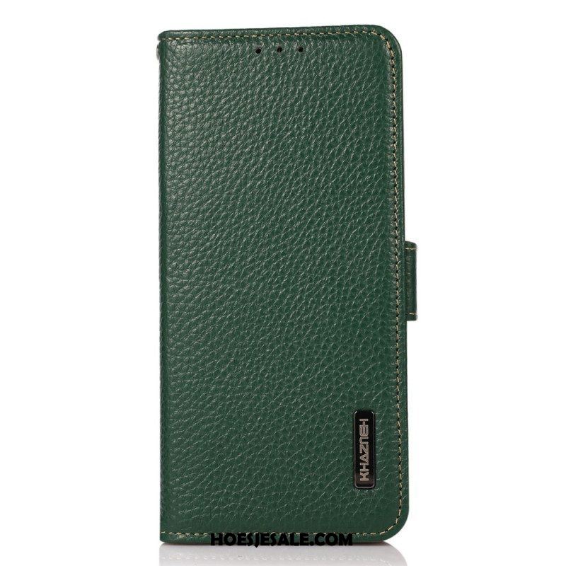 Folio-hoesje voor Samsung Galaxy S23 5G Lychee Leer Khazneh Rfid