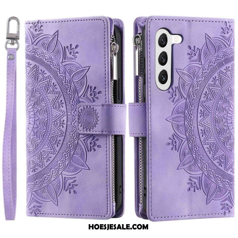 Folio-hoesje voor Samsung Galaxy S23 5G Multifunctionele Mandala