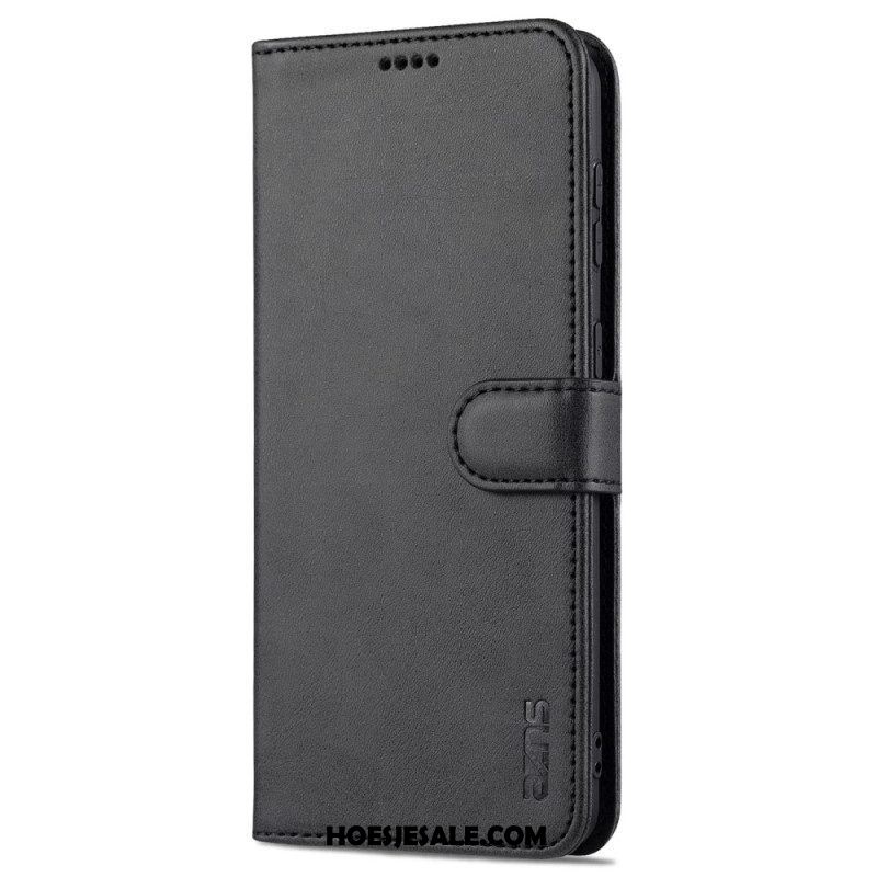 Folio-hoesje voor Samsung Galaxy S23 Plus 5G Azns Ledereffect