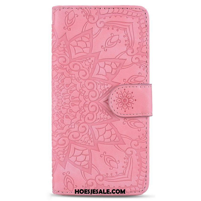 Folio-hoesje voor Samsung Galaxy S23 Plus 5G Met Ketting Stijlvolle Strappy Mandala