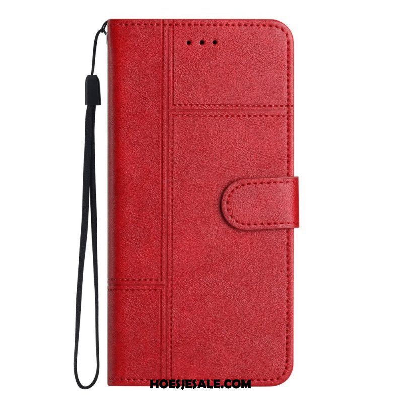 Folio-hoesje voor Samsung Galaxy S23 Plus 5G Met Ketting Zaken In Lanyard