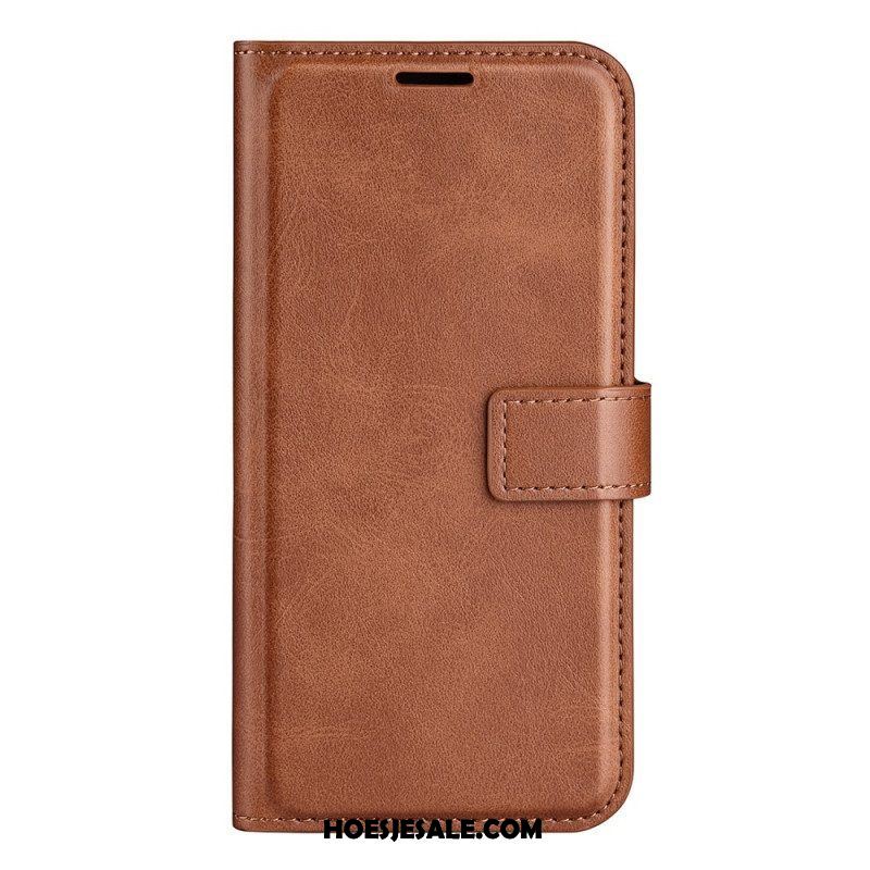 Folio-hoesje voor Samsung Galaxy S23 Plus 5G Stijl Leer Kleur