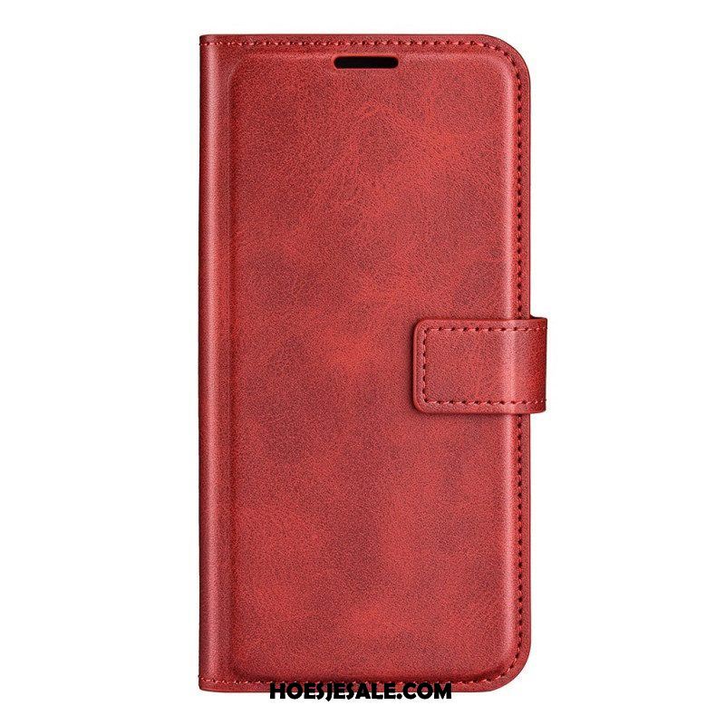 Folio-hoesje voor Samsung Galaxy S23 Ultra 5G Stijl Leer Kleur