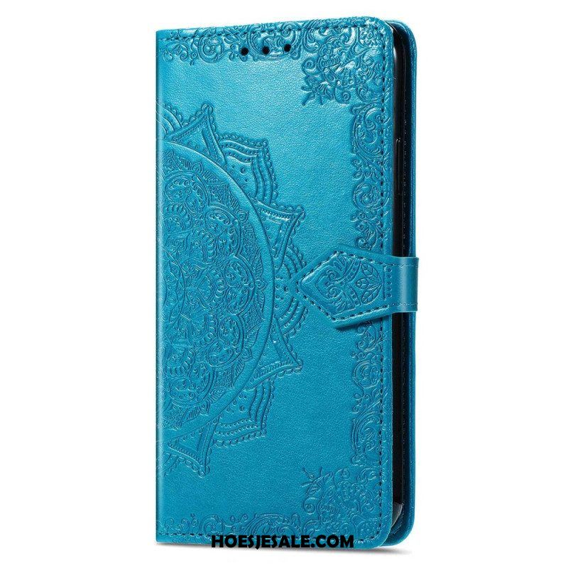 Folio-hoesje voor Sony Xperia 1 IV Mandala Zon Met Lanyard