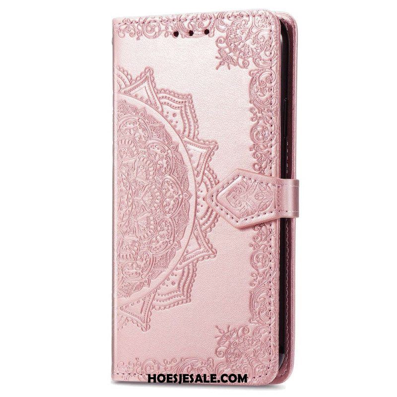 Folio-hoesje voor Sony Xperia 1 IV Mandala Zon Met Lanyard